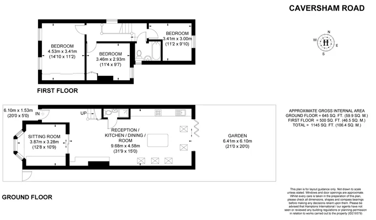 Floorplan 1 for Caversham Road Kingston upon Thames KT1