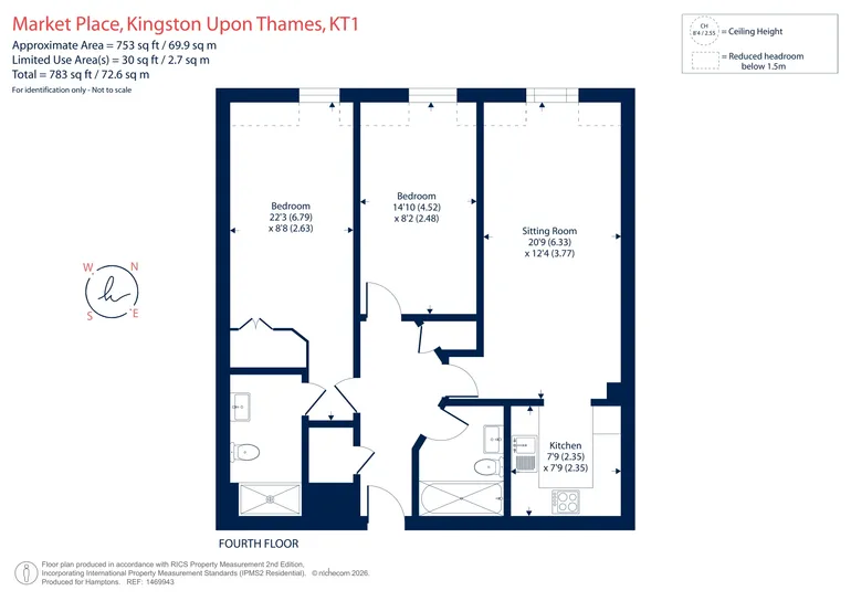 Floorplan 1 for 6-9 Market Place Kingston upon Thames KT1