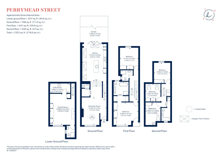 Floorplan 1 for Perrymead Street, London, SW6