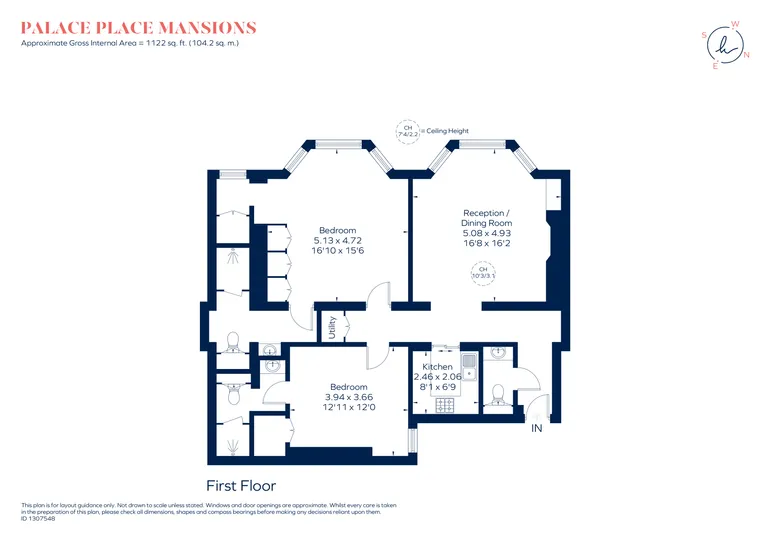Floorplan 1 for Kensington Court, London, W8