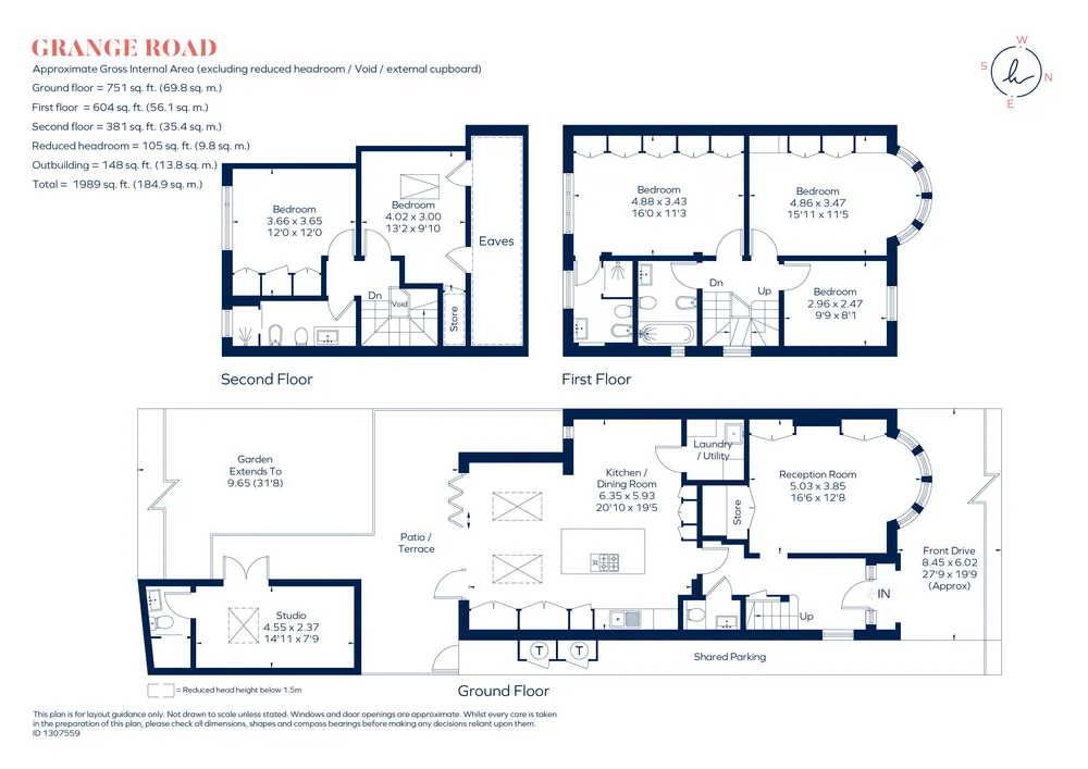 Floorplan for Grange Road, Ealing, W5