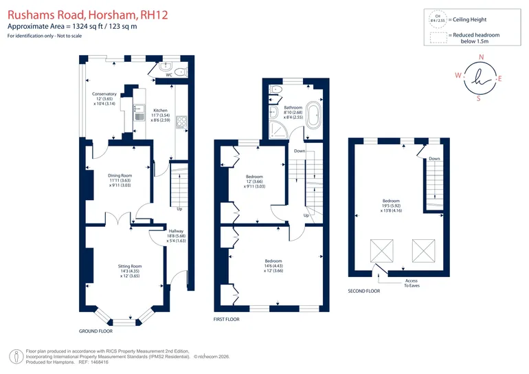 Floorplan 1 for Rushams Road, Horsham, RH12