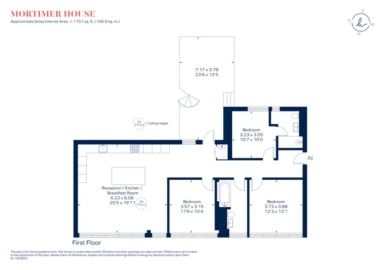 Floorplan 1 for 10 Furmage Street, London, SW18