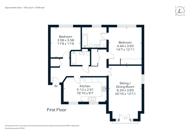 Floorplan 1 for Highwood Crescent, Horsham, RH12