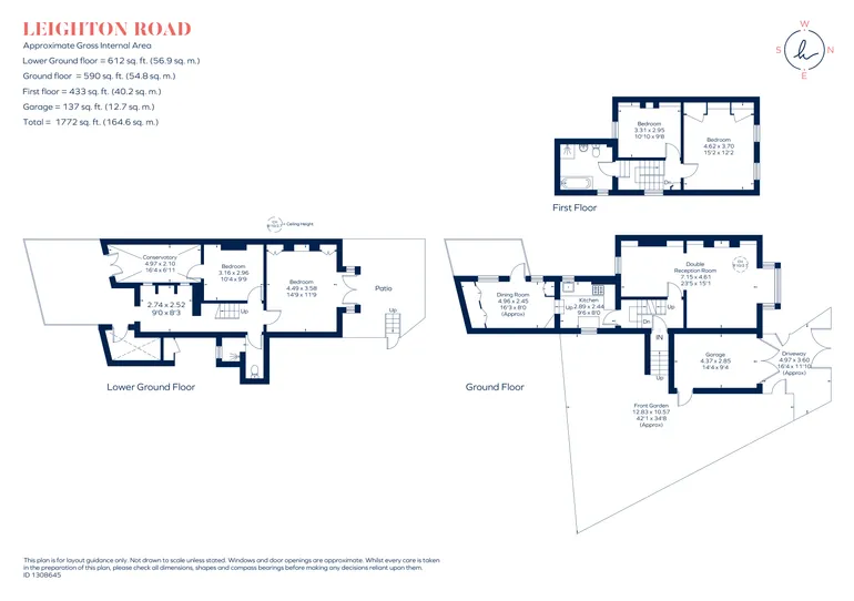Floorplan 1 for Leighton Road, London, NW5