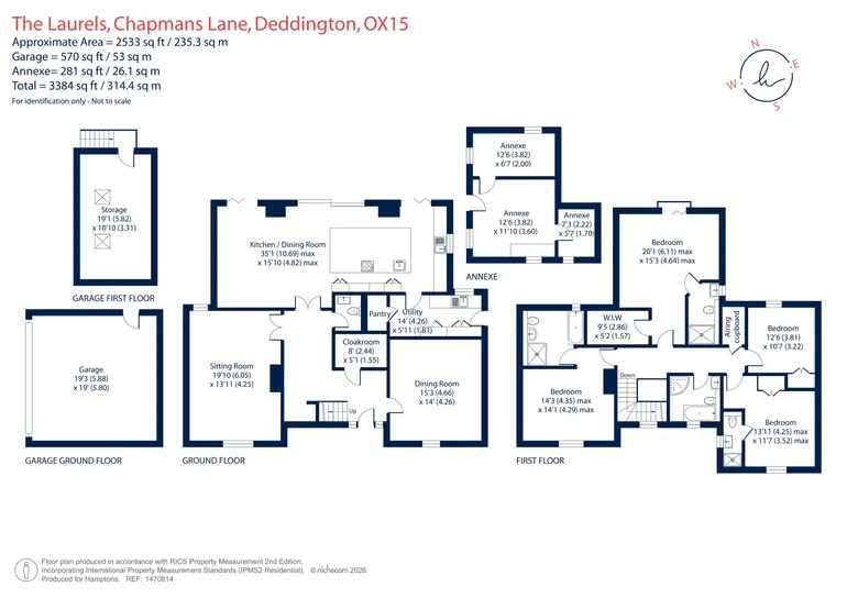 Floorplan 1 for Chapmans Lane, Deddington, OX15