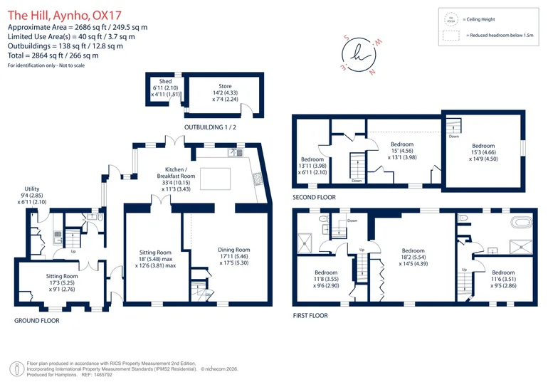 Floorplan 1 for The Hill, Aynho, OX17