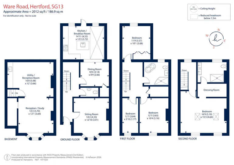 Floorplan 1 for Ware Road, Hertford, SG13