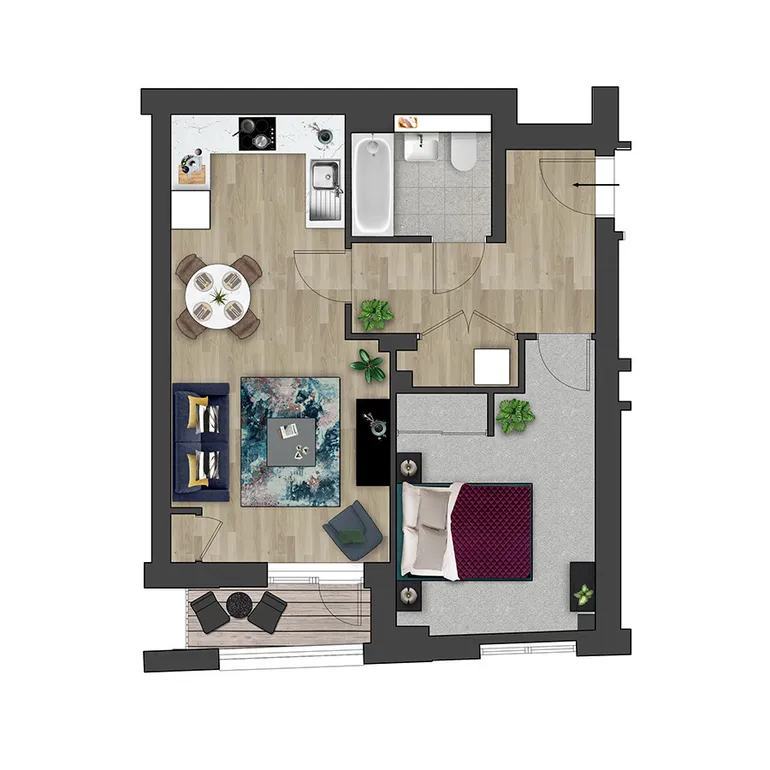 Floorplan 1 for Kooky High Wycombe, Desborough Road High Wycombe HP11