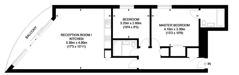 Floorplan 1 for Hermitage Street Paddington W2