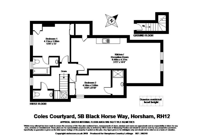 Floorplan 1 for West Street Horsham RH12