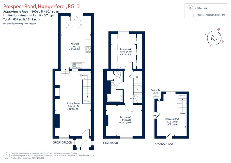 Floorplan 1 for Prospect Road Hungerford RG17