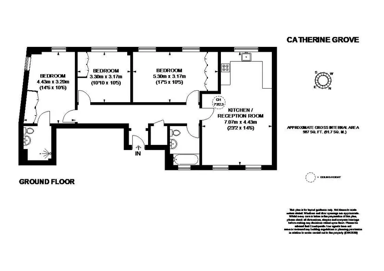 Floorplan 1 for Catherine Grove, SE10