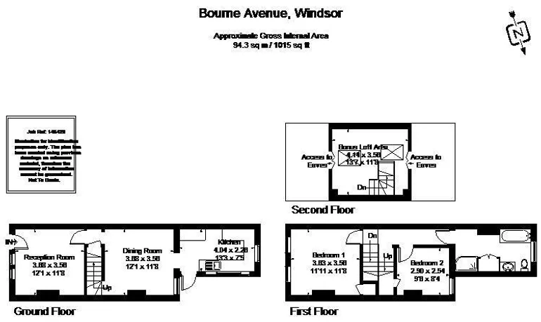 Floorplan 1 for Bourne Avenue Windsor SL4