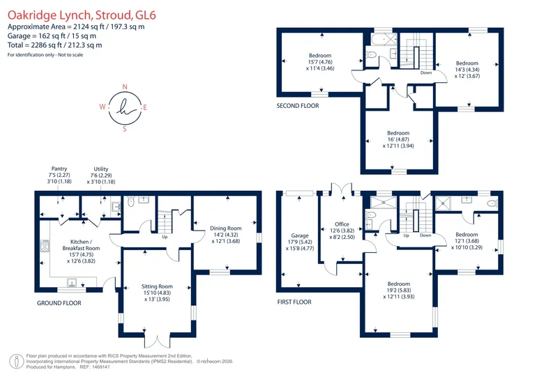 Floorplan 1 for Oakridge Lynch Gloucestershire GL6