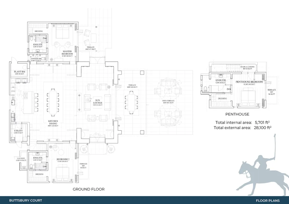 Floorplan for Buttsbury Court, Polo Ridge, St. James, Barbados