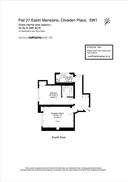 Floorplan 1 for Cliveden Place, London, SW1W