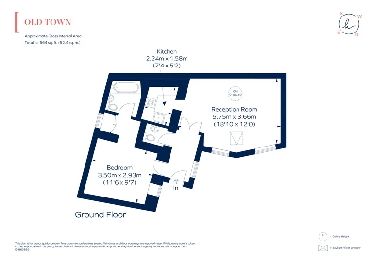 Floorplan 1 for Old Town, SW4