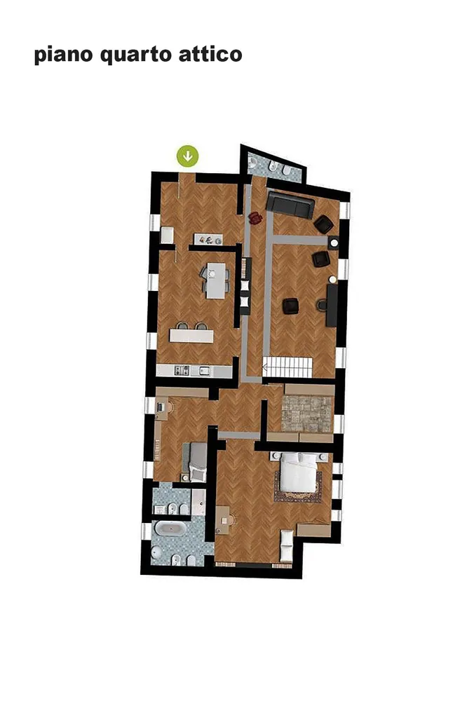 Floorplan for Via Locri - Roma - Lazio