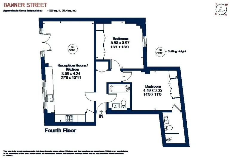 Floorplan 1 for Banner Street London EC1Y