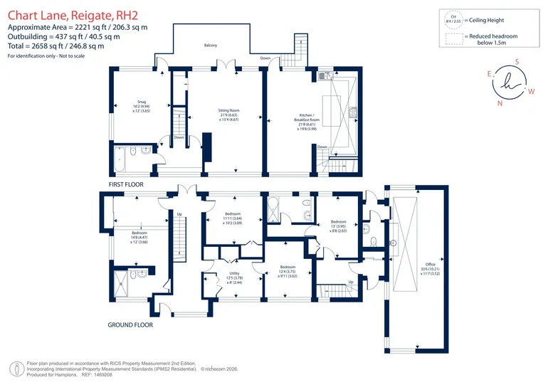 Floorplan 1 for Chart Lane, Reigate, RH2