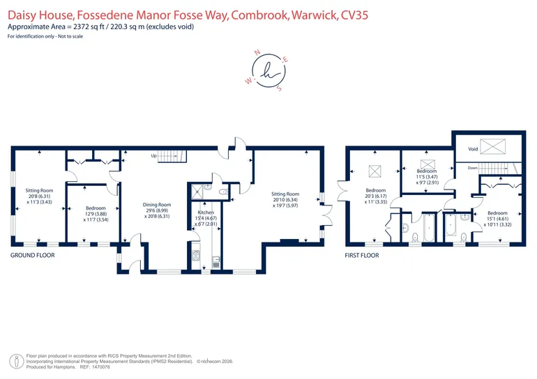 Floorplan 1 for Fosse Way, Combrook, CV35