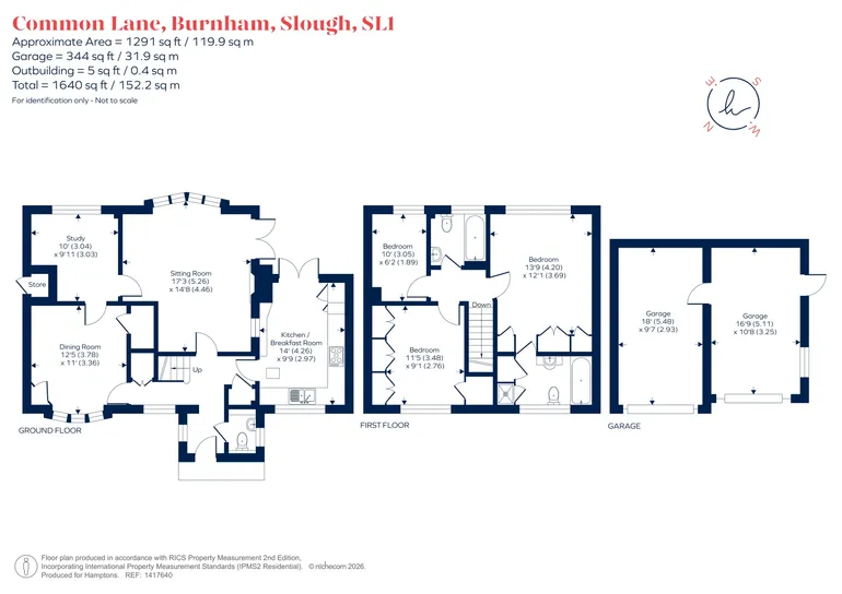 Floorplan 1 for Common Lane, Burnham, SL1