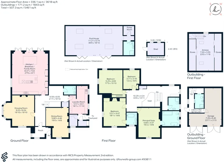 Floorplan 1 for Branksomewood Road, Fleet, GU51