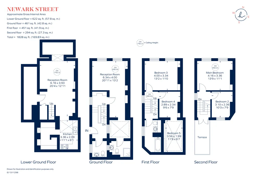 Floorplan for Newark Street, London, E1