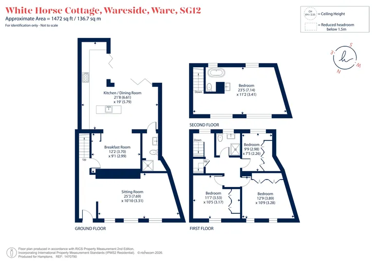 Floorplan 1 for Wareside, Ware, SG12