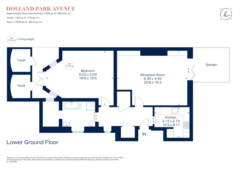 Floorplan 1 for Holland Park Avenue, London, W11