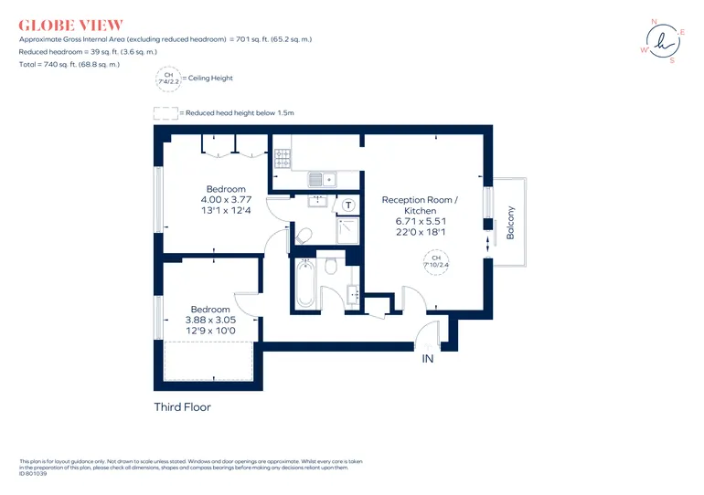Floorplan 1 for High Timber Street London EC4V
