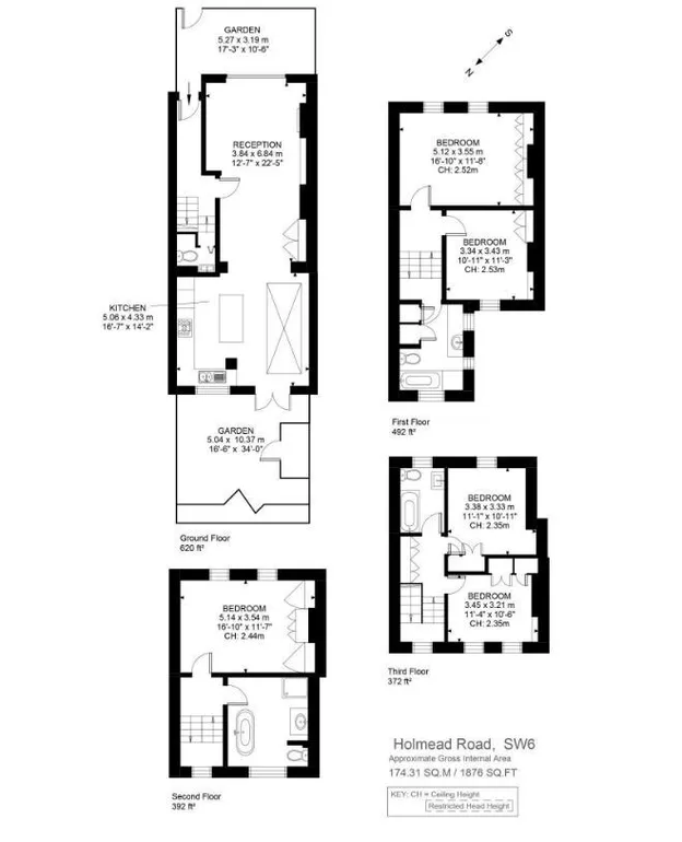 Floorplan 1 for Holmead Road London SW6