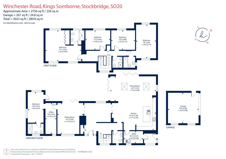 Floorplan 1 for Winchester Road Stockbridge SO20