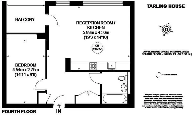 Floorplan 1 for Tarling House, Elephant  Castle, SE17