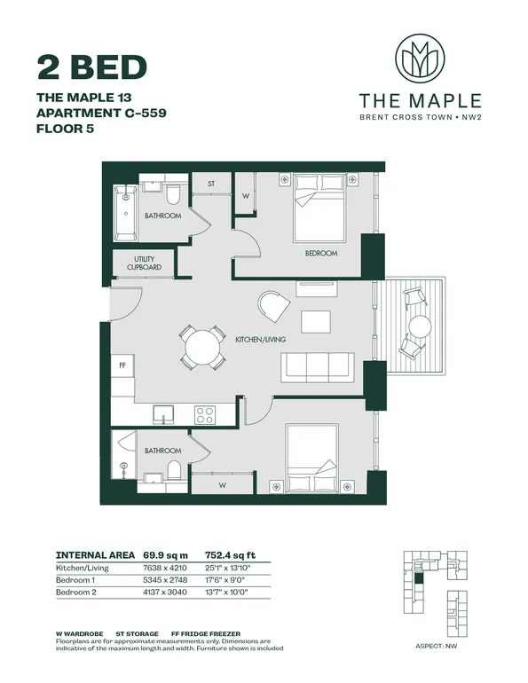 Floorplan 1 for Aviator Drive London NW2
