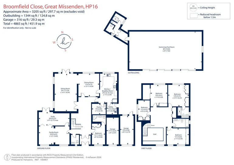 Floorplan 1 for Broomfield Close, Great Missenden, HP16