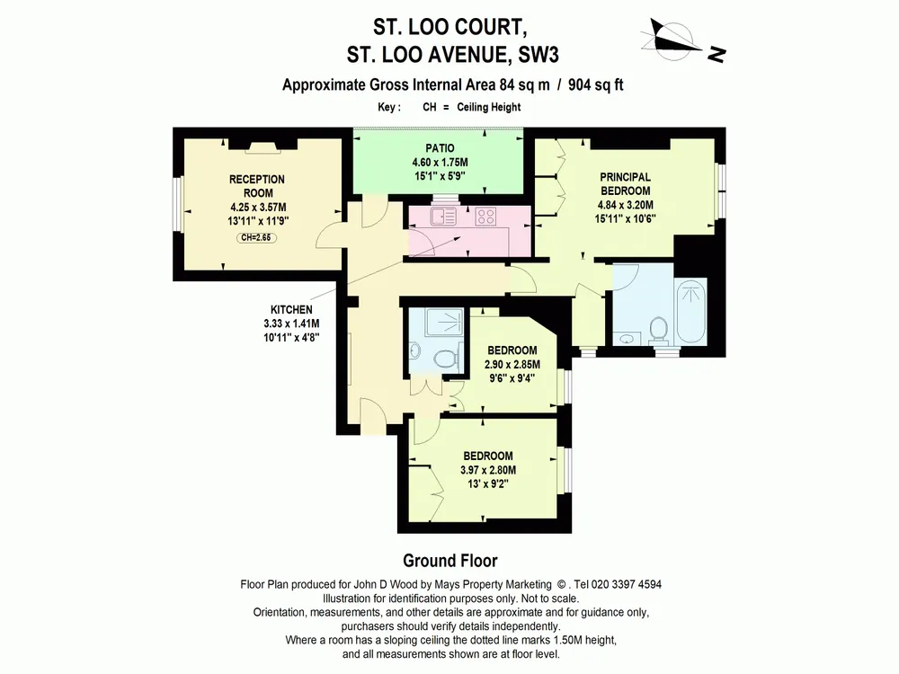 Floorplan for St. Loo Avenue, Chelsea, London, SW3