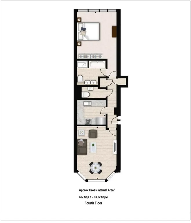 Floorplan 1 for Imperial House, Young Street London W8