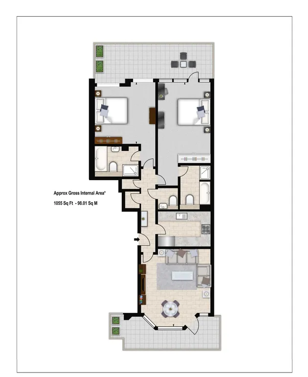 Floorplan 1 for Young Street London W8