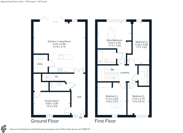 Floorplan 1 for Aylesbury Road Rowsham HP22