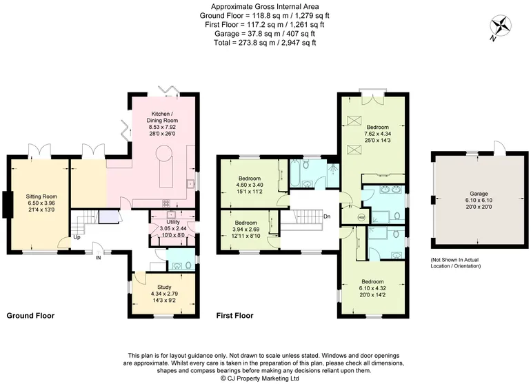 Floorplan 1 for Meadow Lane South Heath HP16