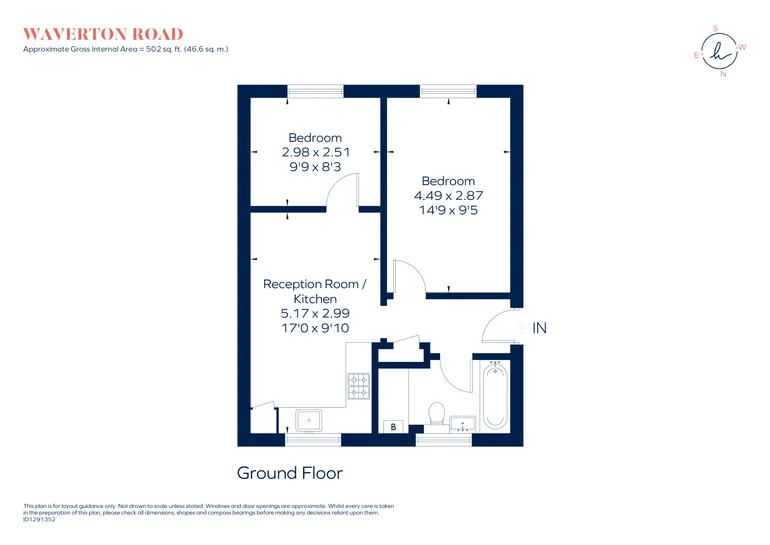 Floorplan 1 for Waverton Road London SW18