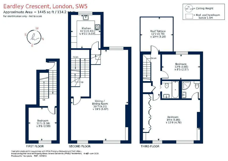 Floorplan 1 for Eardley Crescent London SW5