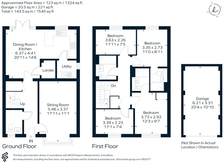 Floorplan 1 for Elizabeth Gardens, Goffs Oak, EN7