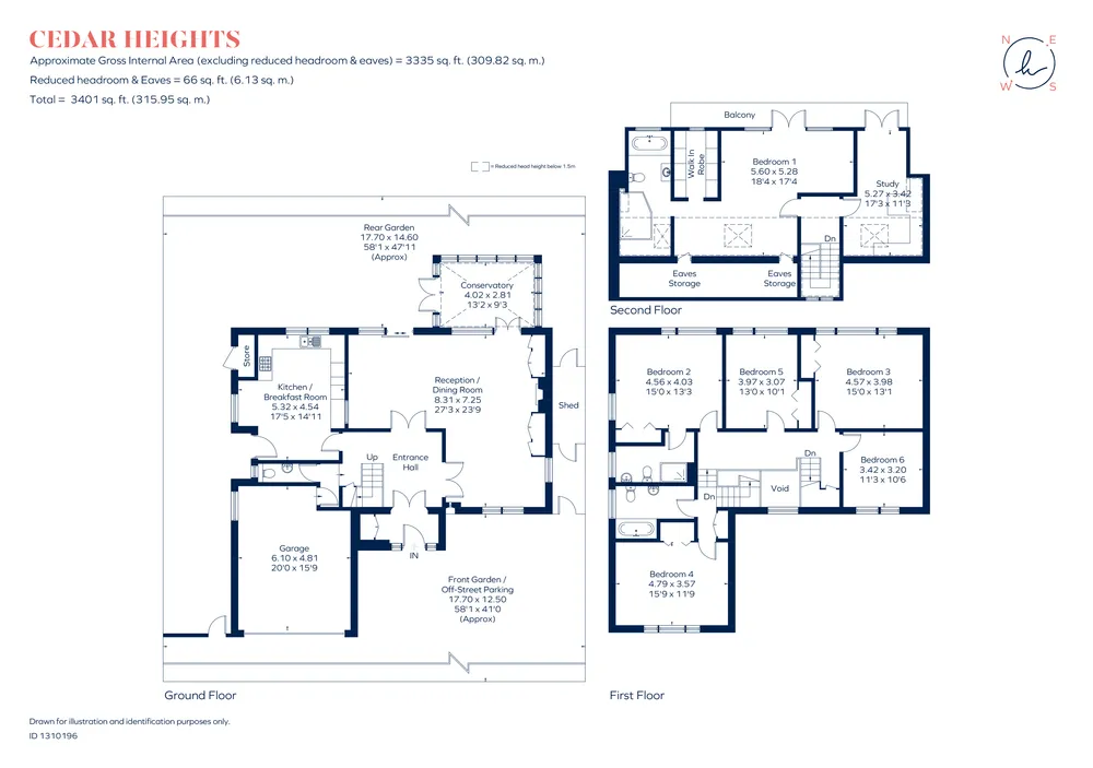 Floorplan for Cedar Heights, Richmond, TW10