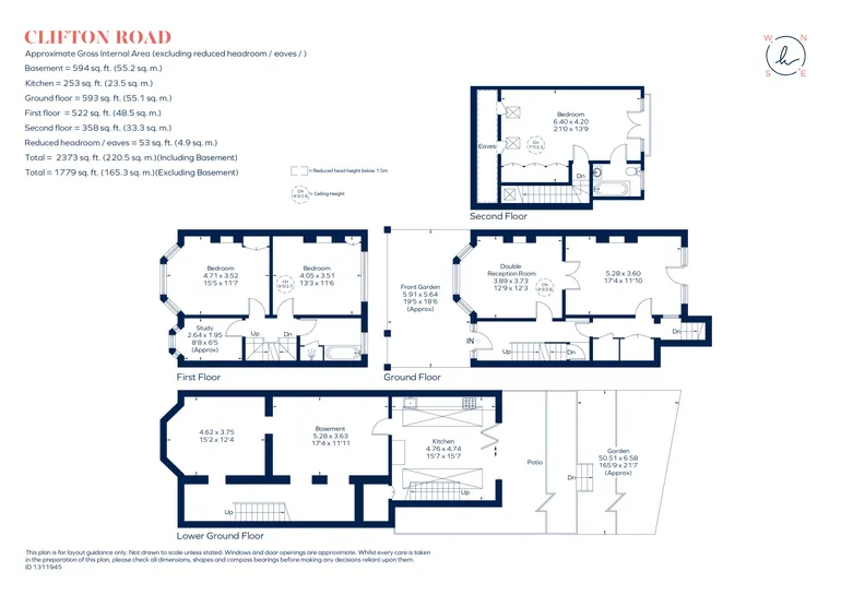 Floorplan 1 for Clifton Road, London, N22