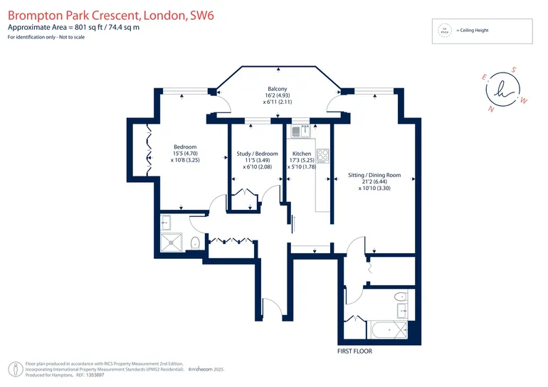 Floorplan 1 for Brompton Park Crescent London SW6
