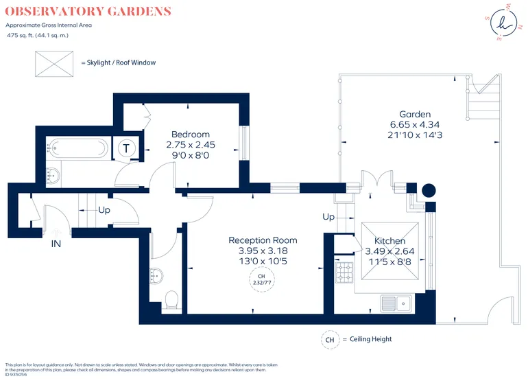 Floorplan 1 for Observatory Gardens London W8