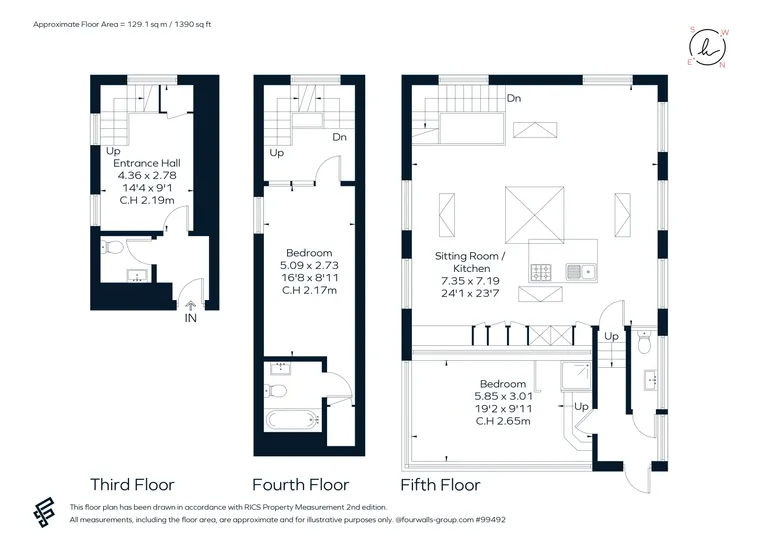 Floorplan 1 for Church Street, London, W4